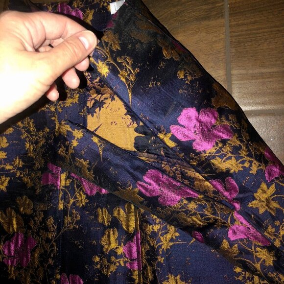 (Small) Anthropologie Leith Womens Mini Skirt Oriental Floral Asian Inspired - Picture 7 of 7